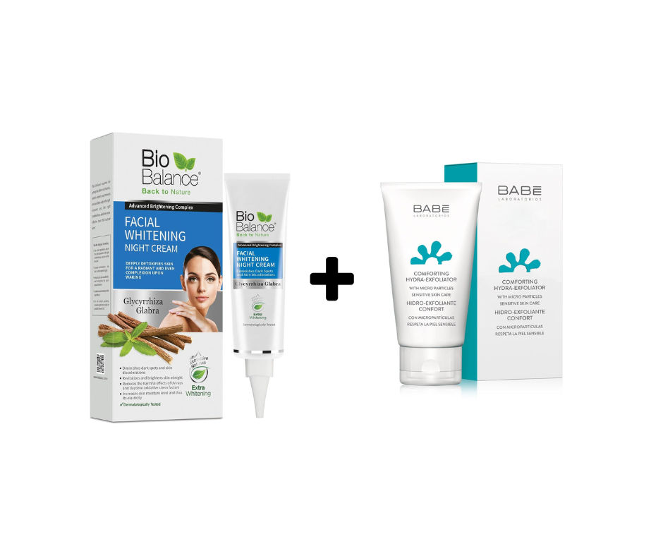 بايوبالانس كريم تفتيح ليلي 55 مل + بيب مقشر مائي 50 مل مجانا